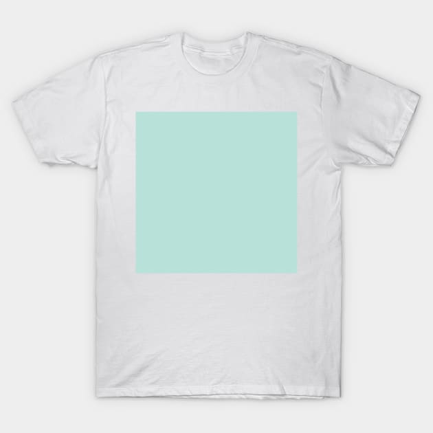 Solid Green Dream Mint Green  Monochrome Minimal Design T-Shirt by HiddenPuppets